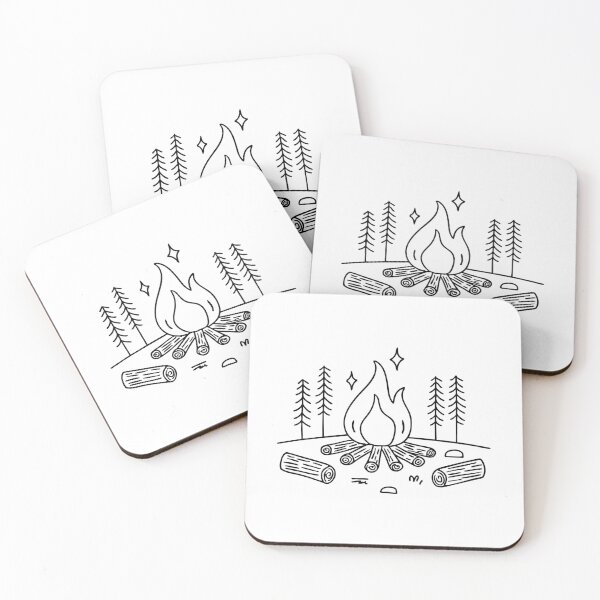 Item preview, Campfire crackling with logs around designed and sold by rasagamastore.