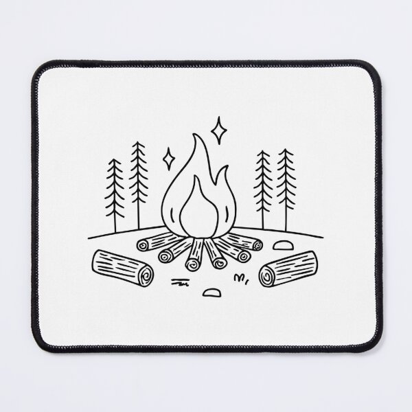 Item preview, Campfire crackling with logs around designed and sold by rasagamastore.