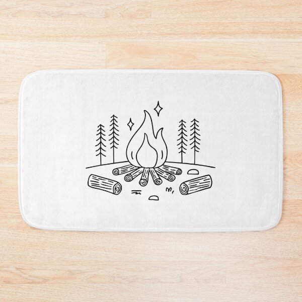 Item preview, Campfire crackling with logs around designed and sold by rasagamastore.