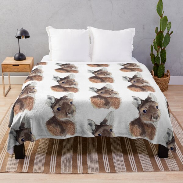 Item preview, sweet Australian grey kangaroo designed and sold by SerenArtinOz.