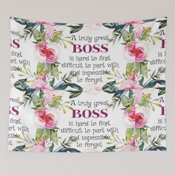 Item preview, A truly great boss is hard to find / Boss Quote / Boss Gifts / Office Quotes / Office prints designed and sold by tanabe.
