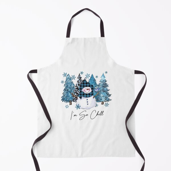 Item preview, I'm so chill Winter Snowman with Blue Buffalo Plaid designed and sold by nor-my.