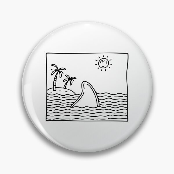 Item preview, Shark fin slicing ocean waves designed and sold by rasagamastore.