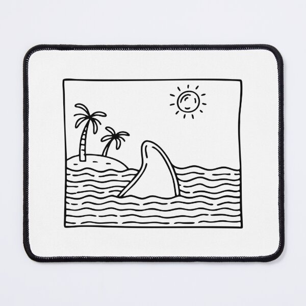 Item preview, Shark fin slicing ocean waves designed and sold by rasagamastore.