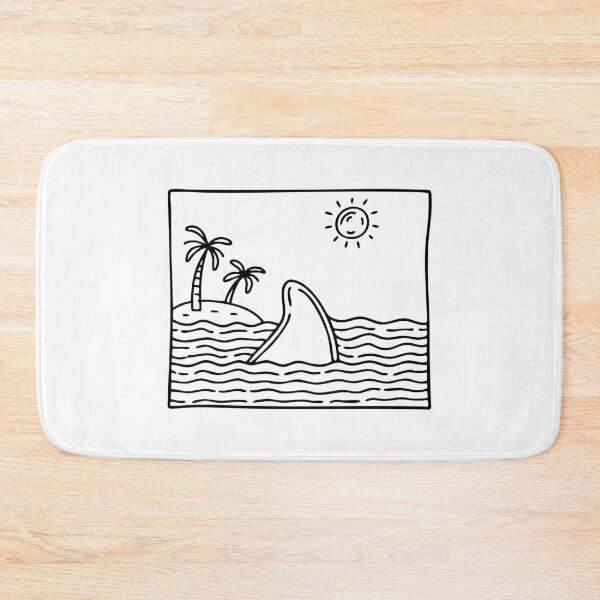 Item preview, Shark fin slicing ocean waves designed and sold by rasagamastore.