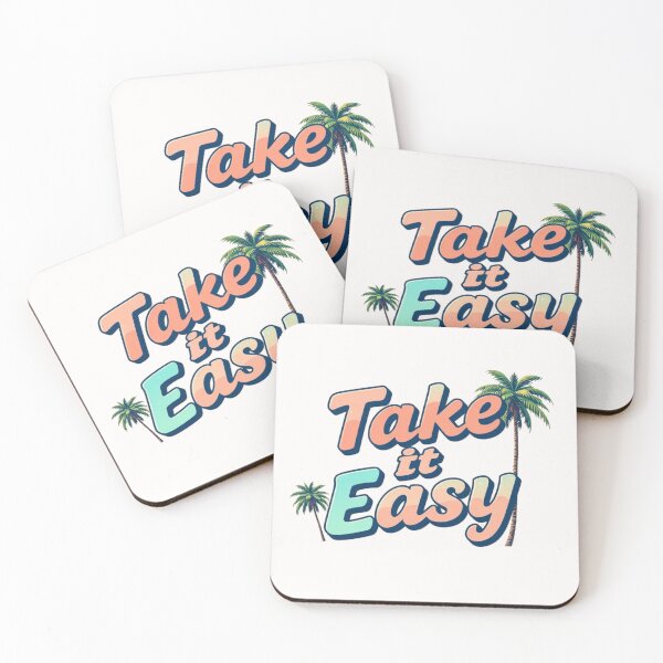 Item preview, Take It Easy Motivational Positivity Optimism Fresh Vibes Art  designed and sold by Kia Blaze.