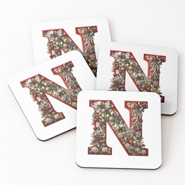 Item preview,  Christmas Printable Letter N Festive Digital Artwork designed and sold by Monascreativeempire.