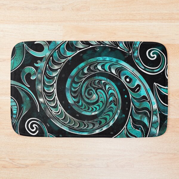 Item preview, New Zealand Māori Paua Pattern Koru Design 273 designed and sold by GrinGalore.