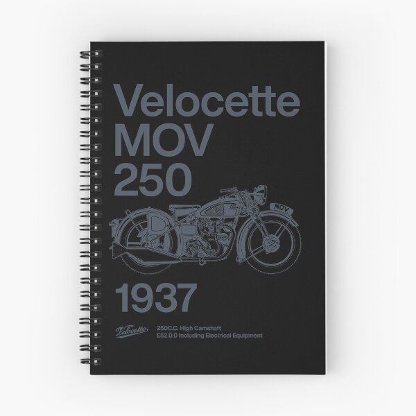 Item preview, Velocette MOV - Helvetica - Matt Black designed and sold by IronFlyers.