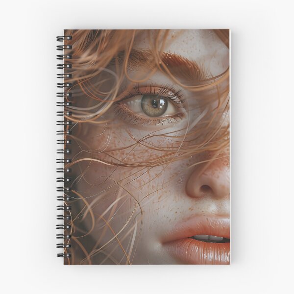 Item preview, Captivating Closeup of a Redheaded Girl s Intricate Facial Features. designed and sold by CheerForGoods.