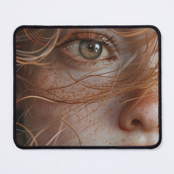Item preview, Captivating Closeup of a Redheaded Girl s Intricate Facial Features. designed and sold by CheerForGoods.