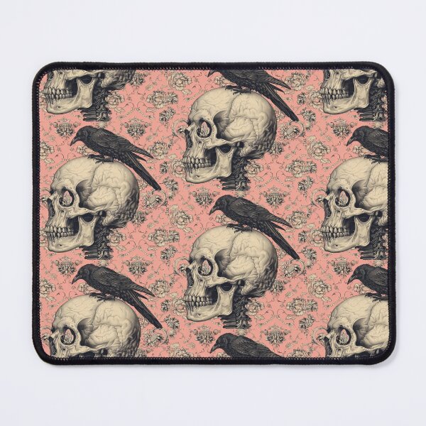 Item preview, Pink Skull and Crow with Butterfly Eye by iServalan for Tale Teller Club designed and sold by Tale Teller Club.