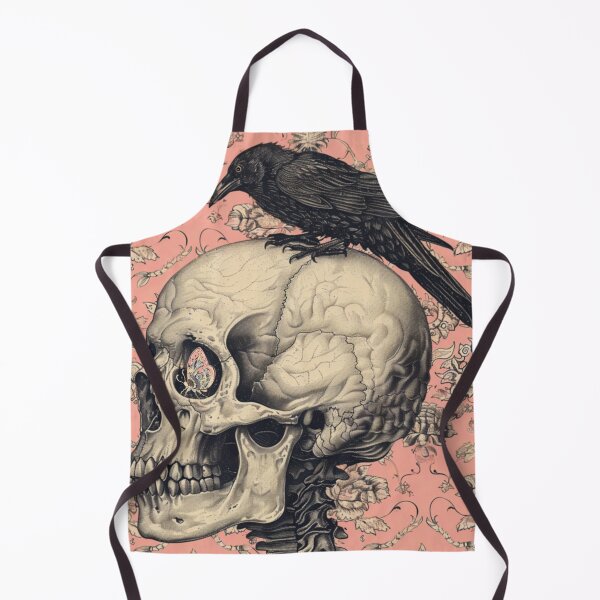 Item preview, Pink Skull and Crow with Butterfly Eye by iServalan for Tale Teller Club designed and sold by Tale Teller Club.
