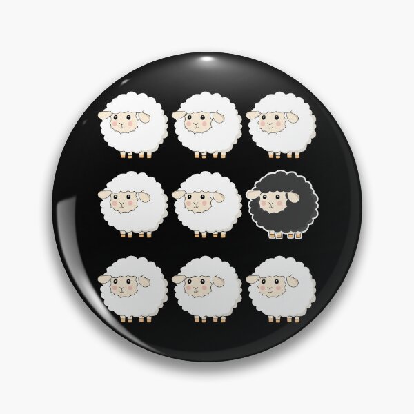 Item preview, Black Sheep in a Herd Funny designed and sold by PolyPixel.