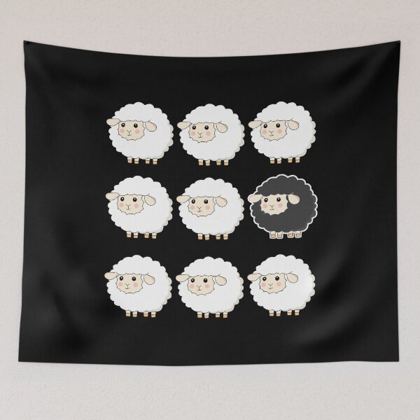 Item preview, Black Sheep in a Herd Funny designed and sold by PolyPixel.