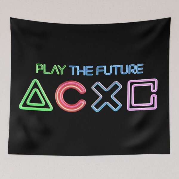 Item preview, Play the Future Neon Gaming Design designed and sold by ZetaDream.