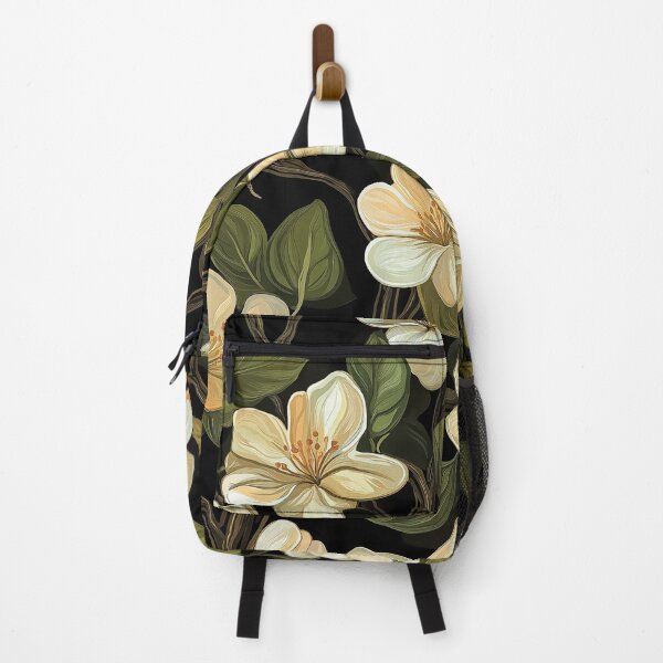 Item preview, A design of ivory blossoms intertwined with lush green leaves and flowing branches. designed and sold by HEMRO.