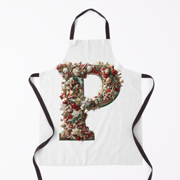 Item preview,  Christmas Printable Letter P Festive Digital Artwork designed and sold by Monascreativeempire.