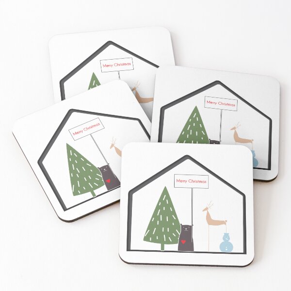 Item preview, Scandinavian style deer, christmas tree and bear. designed and sold by MatyKotiv.