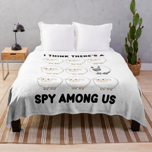 Item preview, I Think There's a Spy Among Us Wolf Among Sheep Funny designed and sold by PolyPixel.