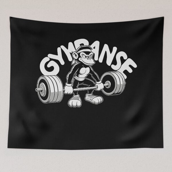 Item preview, Gympanse chimpanzee funny gym weight training gift designed and sold by Pineapple-Tree.