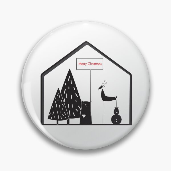 Item preview, Happy new year black white quote, Scandinavian style deer and bear. designed and sold by MatyKotiv.