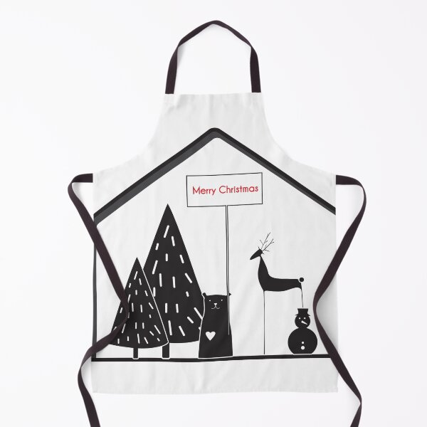 Item preview, Happy new year black white quote, Scandinavian style deer and bear. designed and sold by MatyKotiv.