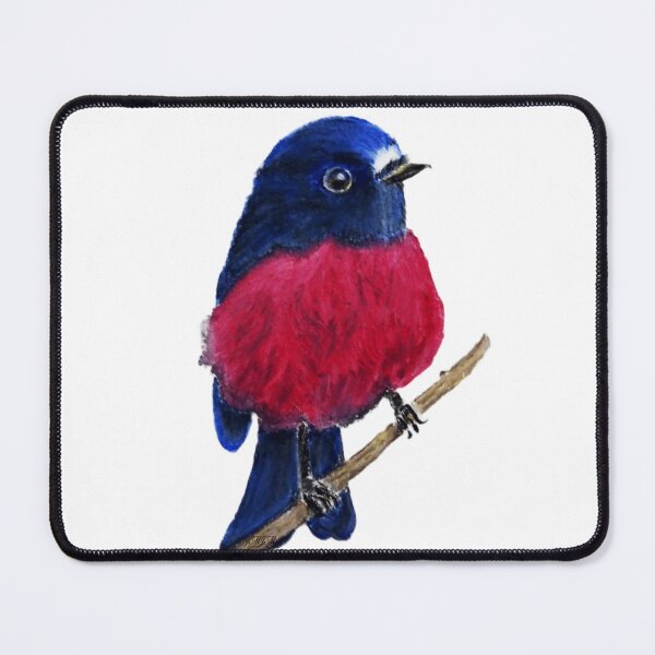 Item preview, Pink Robin bird artwork on pink background designed and sold by Jennifer Morcom.