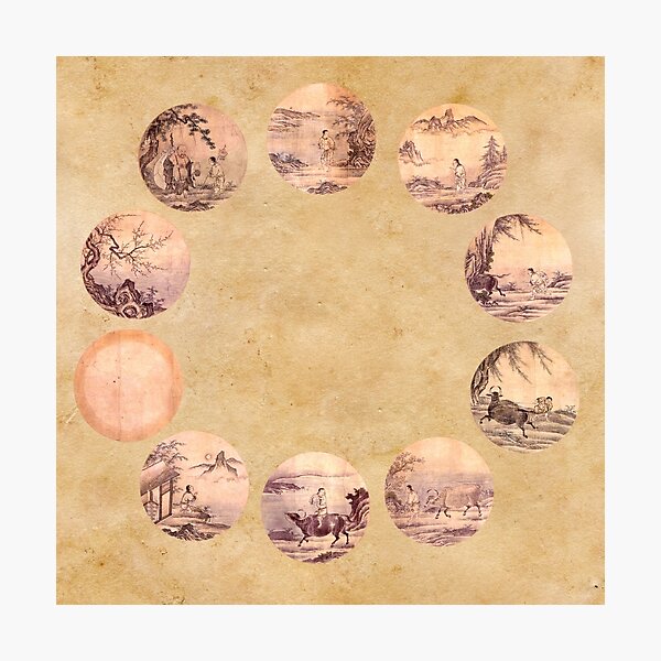 The Ten Oxherding Zen Photographic Print