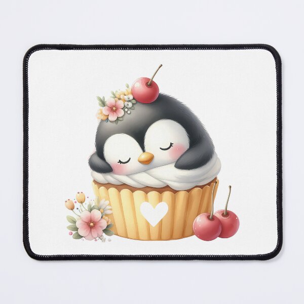 Item preview, A0566 Penguin Sleeping on Cupcake – Adorable Penguin-Themed Collectible, Unique Decor for Home, Fun Gift Idea, Premium Quality Design designed and sold by angieart68.