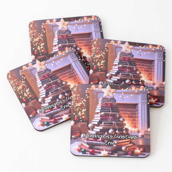 Item preview, A bookworm's Christmas tree funny christmas design for book lover. designed and sold by Kaczorek-Shop.