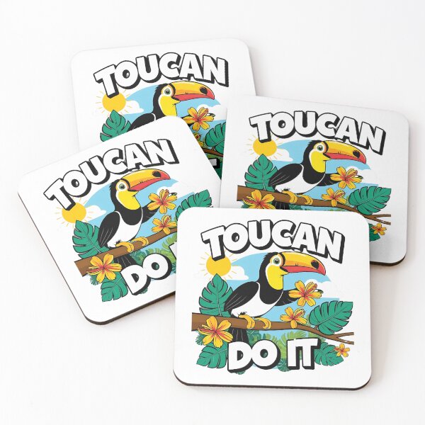 Item preview, Toucan Do It - Motivational Animal Pun designed and sold by Vistone.