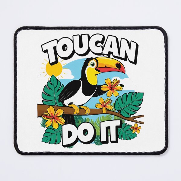 Item preview, Toucan Do It - Motivational Animal Pun designed and sold by Vistone.