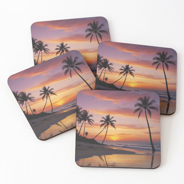 Item preview, Sunset Beach Scene designed and sold by Enchanting Art Vista.