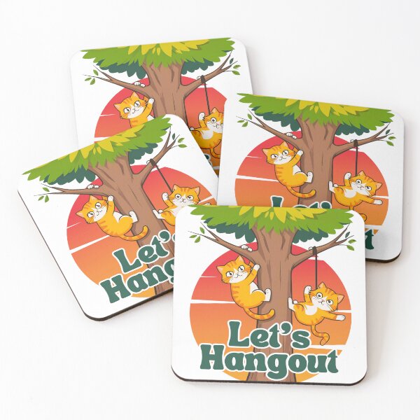 Item preview, Let’s Hangout - Funny Cat Pun designed and sold by Vistone.