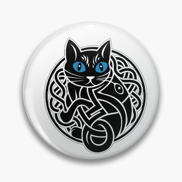 Item preview, Blue Eyed Celtic Knot Cat designed and sold by CELTIC-DESIGNS.