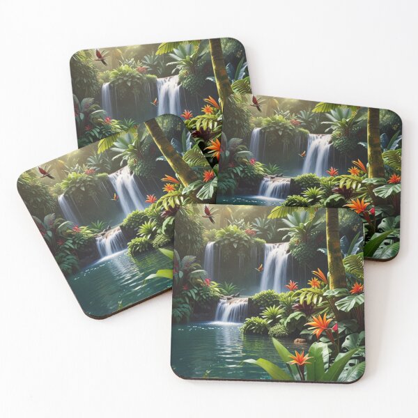 Item preview, Tropical Waterfall Paradise designed and sold by Enchanting Art Vista.