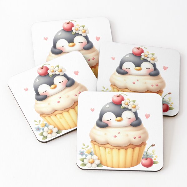 Item preview, A0566 Penguin Sleeping on Cupcake – Adorable Penguin-Themed Collectible, Unique Decor for Home, Fun Gift Idea, Premium Quality Design designed and sold by angieart68.