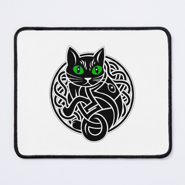 Item preview, Green Eyed Celtic Knot Cat designed and sold by CELTIC-DESIGNS.