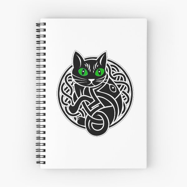 Item preview, Green Eyed Celtic Knot Cat designed and sold by CELTIC-DESIGNS.