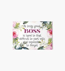 Ein wirklich großer Chef ist schwer zu finden / Boss Quote / Boss Geschenke / Office-Angebote / Office-Drucke Galeriedruck