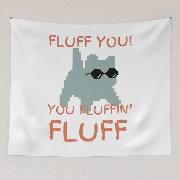 Item preview, Fluff You You Fluffin' Fluff Cat With Sunglasses designed and sold by YQvibe Studio.