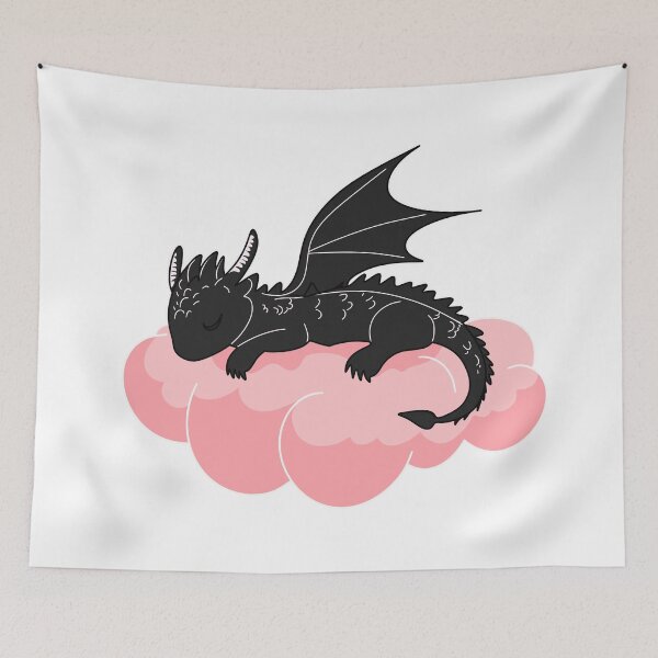 Item preview, Dreaming Dragon on a Pink Cloud designed and sold by HappyCanva.