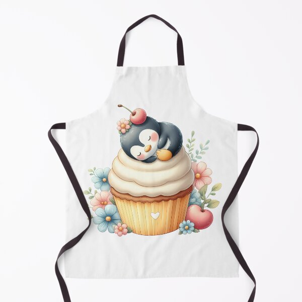Item preview, A0566 Penguin Sleeping on Cupcake – Adorable Penguin-Themed Collectible, Unique Decor for Home, Fun Gift Idea, Premium Quality Design designed and sold by angieart68.