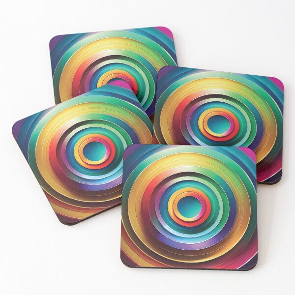 Item preview,  3d colorful circle design.  designed and sold by HEMRO.