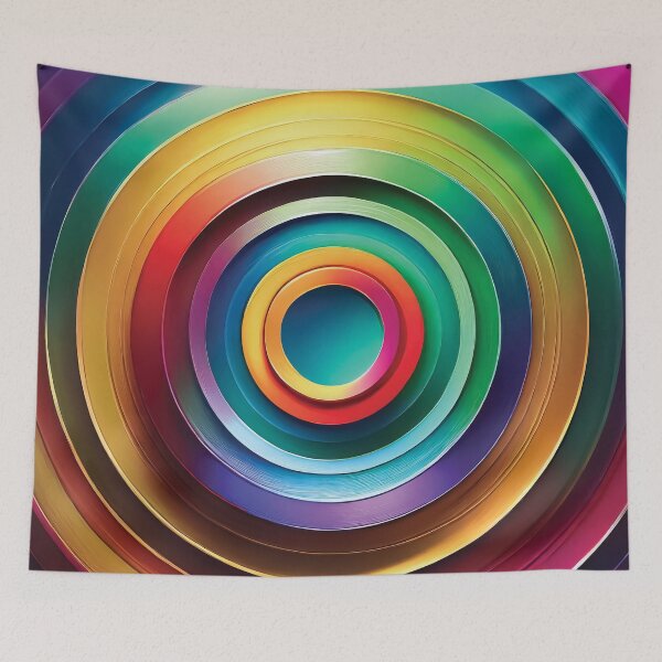 Item preview,  3d colorful circle design.  designed and sold by HEMRO.