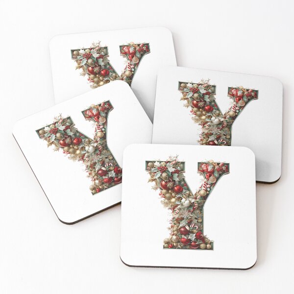 Item preview, Christmas Printable Letter Y Festive Digital Artwork designed and sold by Monascreativeempire.