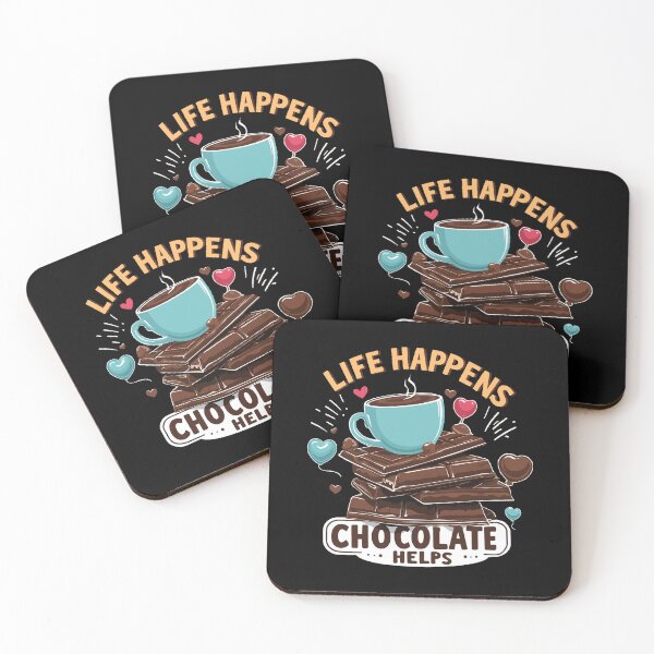 Item preview, Life happens chocolate helps designed and sold by portokalis.