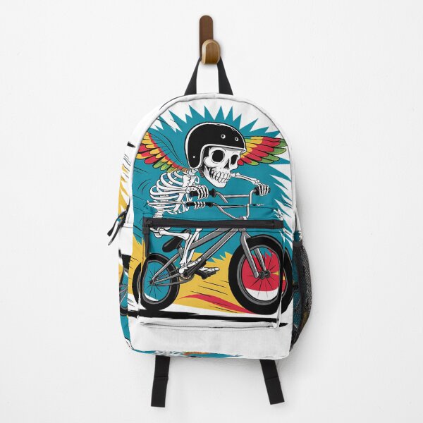 Item preview, Skeleton BMX Rider with Winged Design designed and sold by ZetaDream.