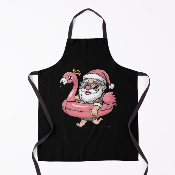 Item preview, Summer Santa Claus with Flamingo Float – Tropical Christmas Design designed and sold by love3617.